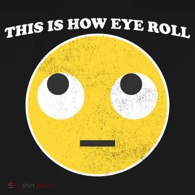 That's How I Roll Eyes Emoji Face Ornament