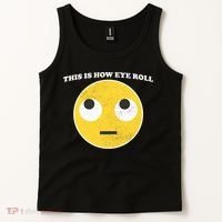 That's How I Roll Eyes Emoji Face Tank Top thumb 2