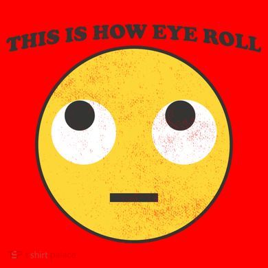 That's How I Roll Eyes Emoji Face Santa Hat
