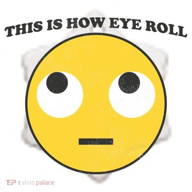 That's How I Roll Eyes Emoji Face Ceramic Ornament