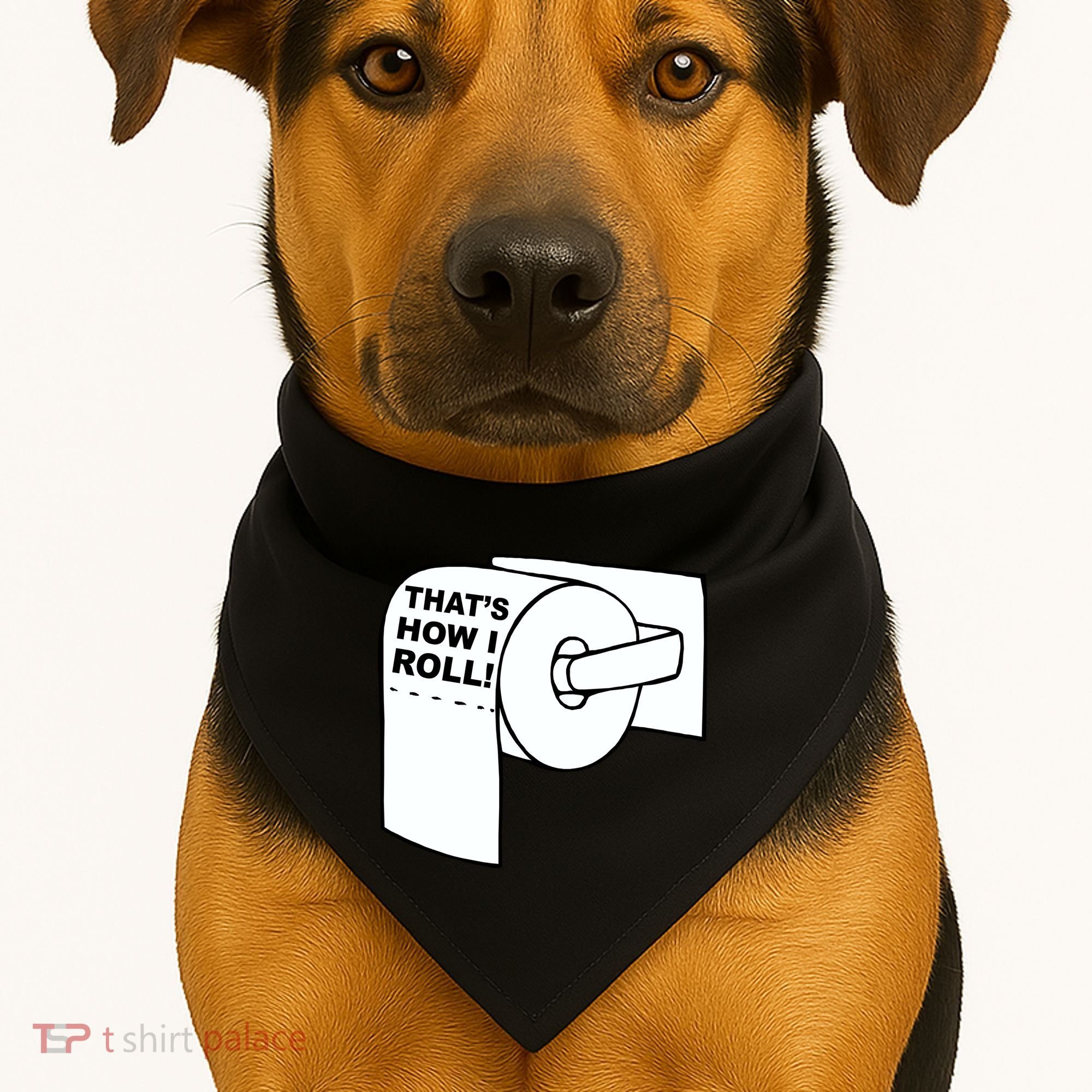 That's How I Roll Toilet USA-Made Doggie Bandana