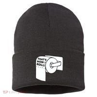 That's How I Roll Toilet Sustainable Knit Beanie thumb 0
