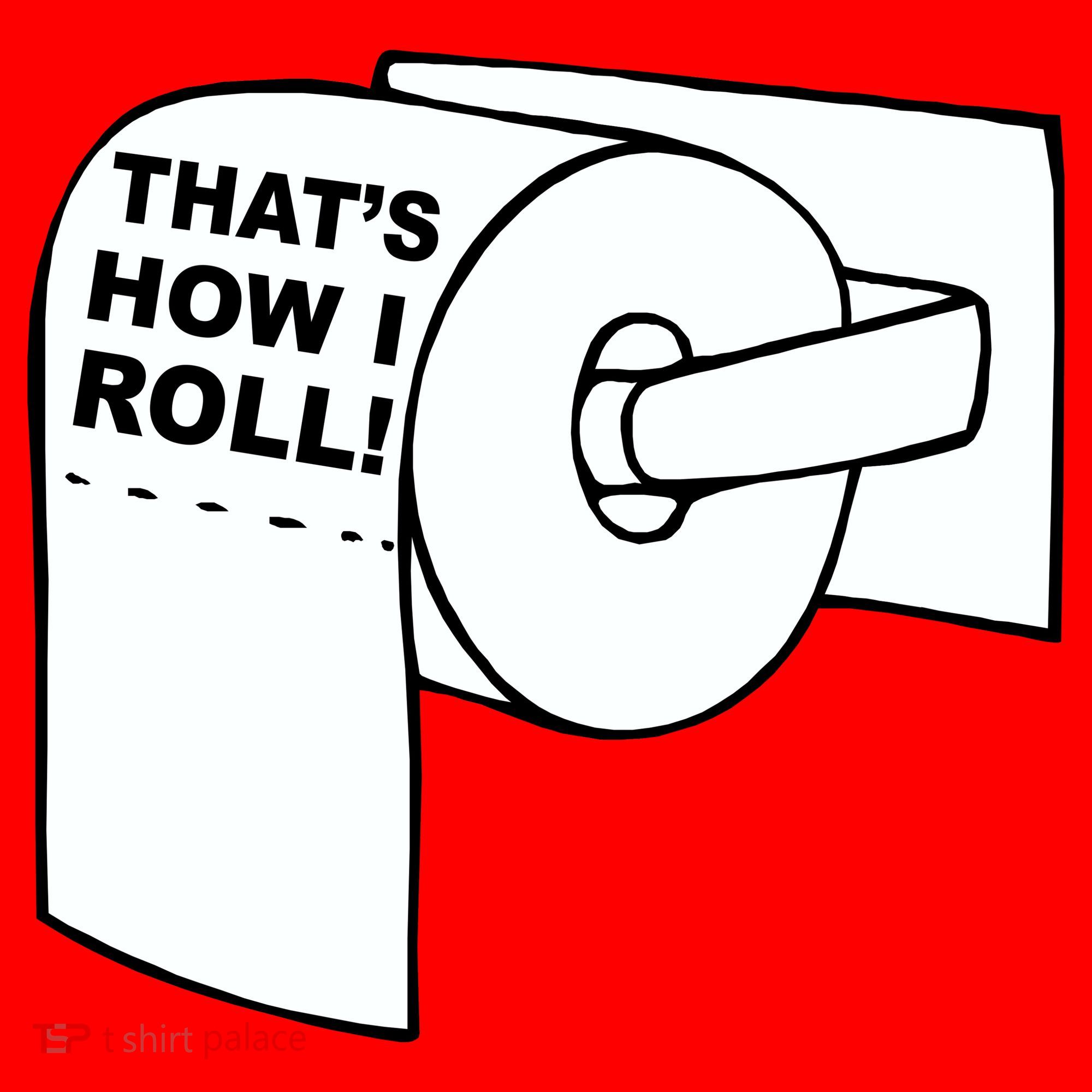 That's How I Roll Toilet Santa Hat