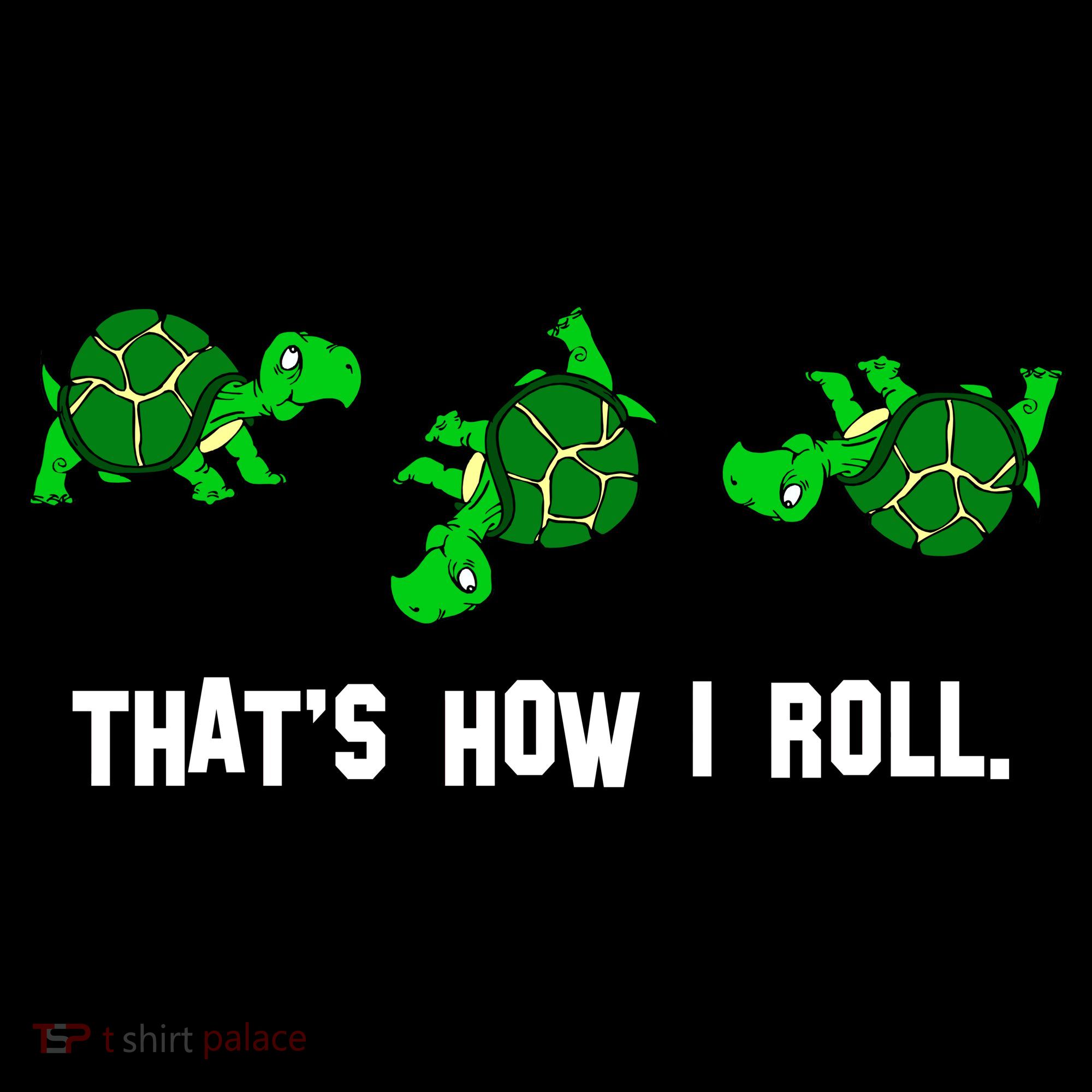 That's How I Roll Turtle Kids Long Sleeve Shirt