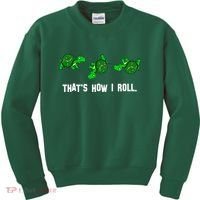 That's How I Roll Turtle Kids Sweatshirt thumb 0