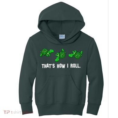That's How I Roll Turtle Kids Hoodie