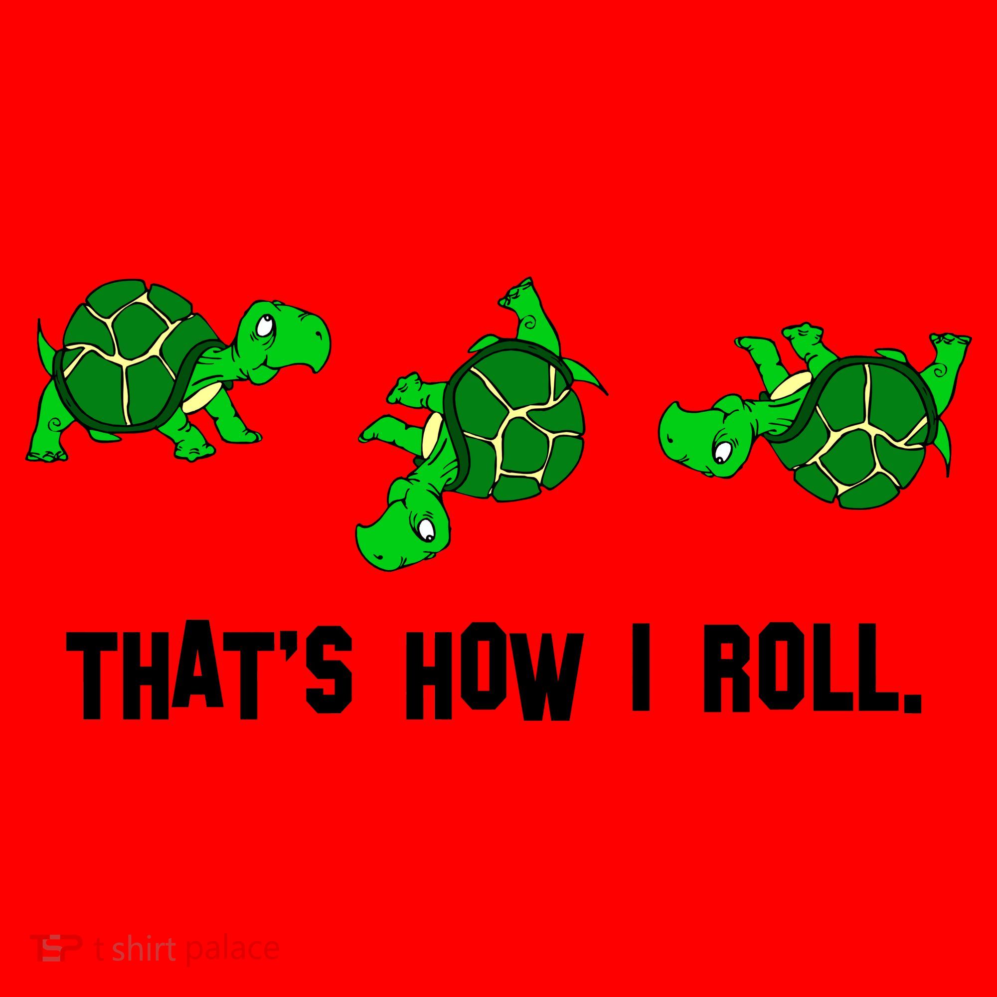 That's How I Roll Turtle Santa Hat