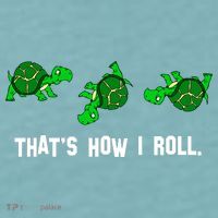 That's How I Roll Turtle Sueded Cloud Jersey T-Shirt thumb 2