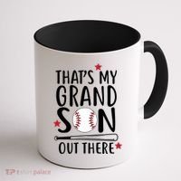 That's My Grandson Out There Coffee Mug thumb 1