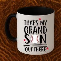 That's My Grandson Out There Coffee Mug thumb 2