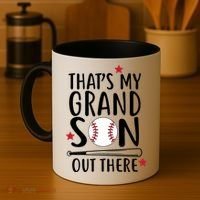 That's My Grandson Out There Coffee Mug thumb 4