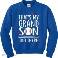 That's My Grandson Out There Kids Sweatshirt thumb 0
