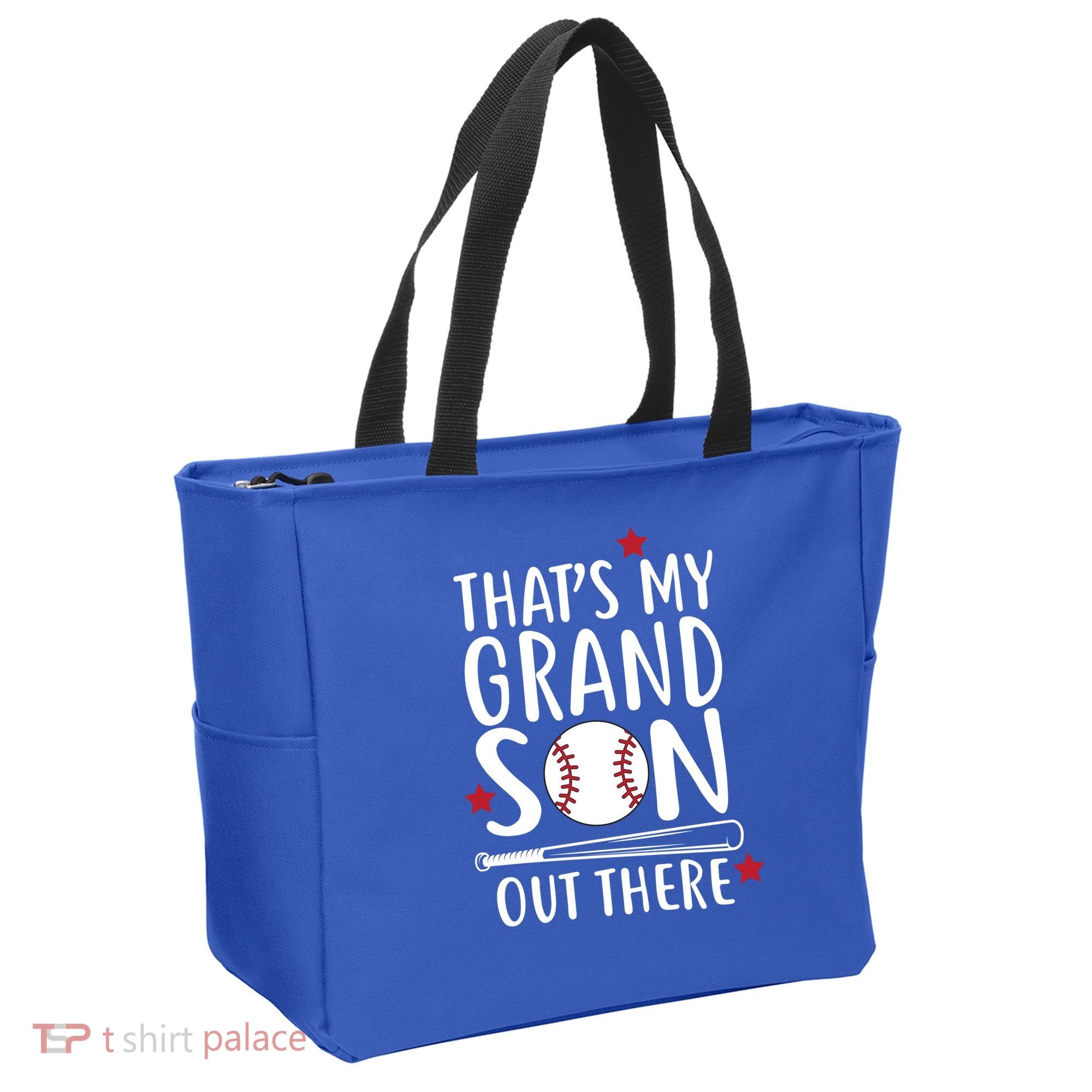 That's My Grandson Out There Tote Bag