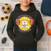 That's Some Strong Coffee Donuts Kids Hoodie thumb 2