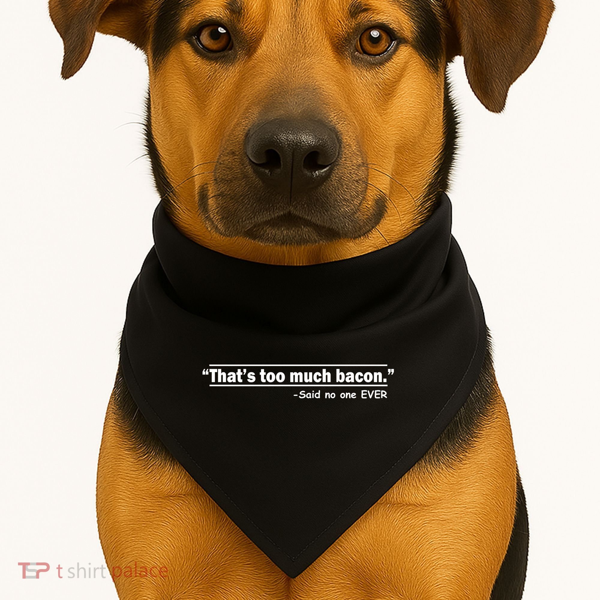 That's Too Much Bacon Said No One Ever USA-Made Doggie Bandana