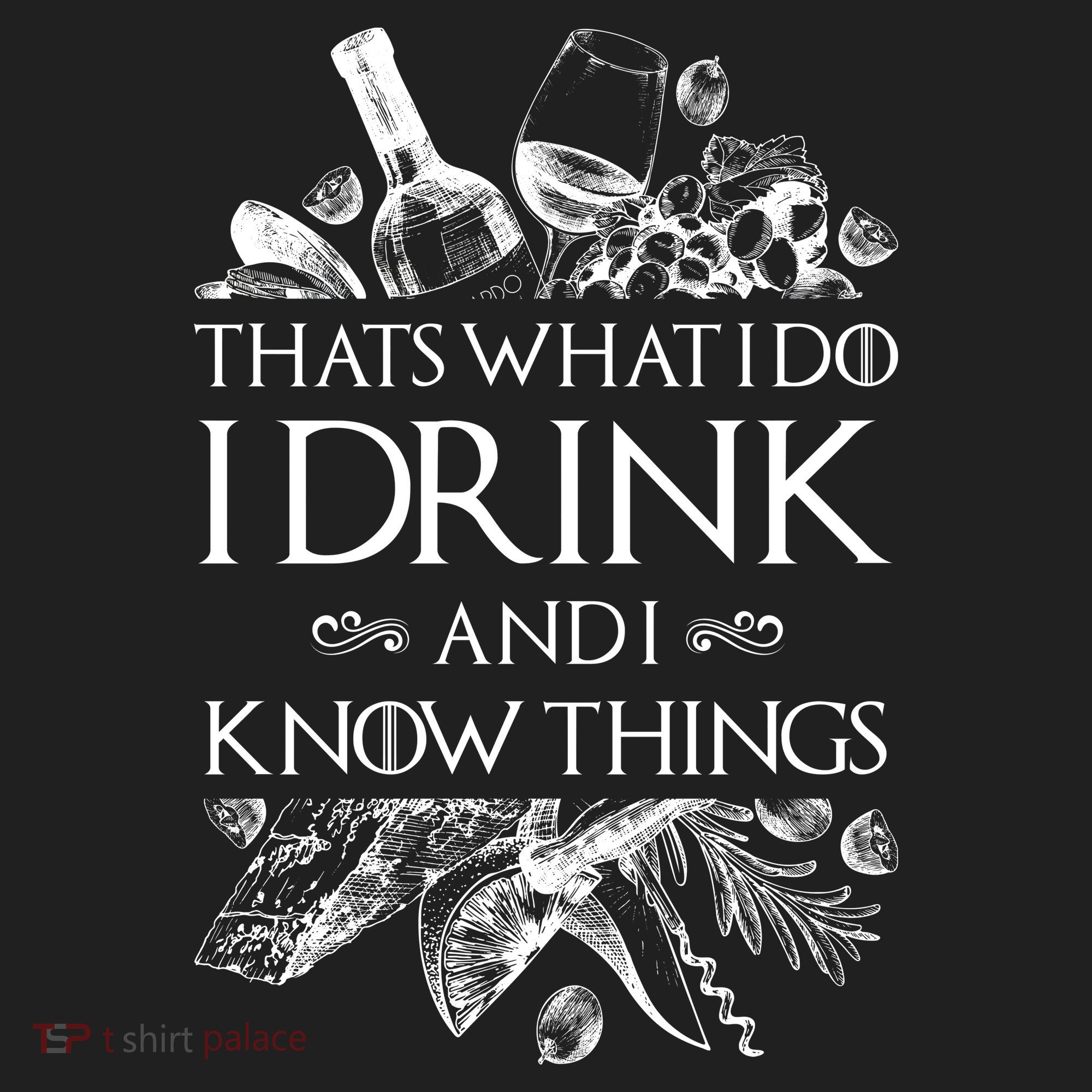 That's What I Do I Drink And I Know Golf Towel
