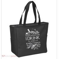 That's What I Do I Drink And I Know Tote Bag thumb 2