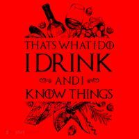 That's What I Do I Drink And I Know Santa Hat thumb 1