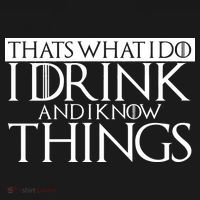 That's What I Do I Drink And I Know Things USA-Made Doggie Bandana thumb 2
