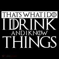 That's What I Do I Drink And I Know Things Apron thumb 3