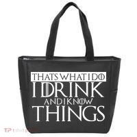 That's What I Do I Drink And I Know Things Tote Bag thumb 0