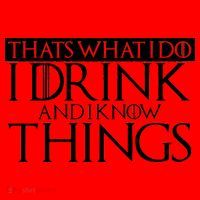 That's What I Do I Drink And I Know Things Santa Hat thumb 1