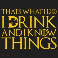 Thats What I Do I Drink and I Know Things St Patricks Day Clover Beanie thumb 2