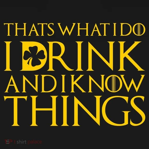 Thats What I Do I Drink and I Know Things St Patricks Day Clover Ornament