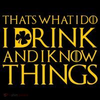 Thats What I Do I Drink and I Know Things St Patricks Day Clover Women's Tank Top thumb 5