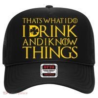 Thats What I Do I Drink and I Know Things St Patricks Day Clover Hat thumb 0