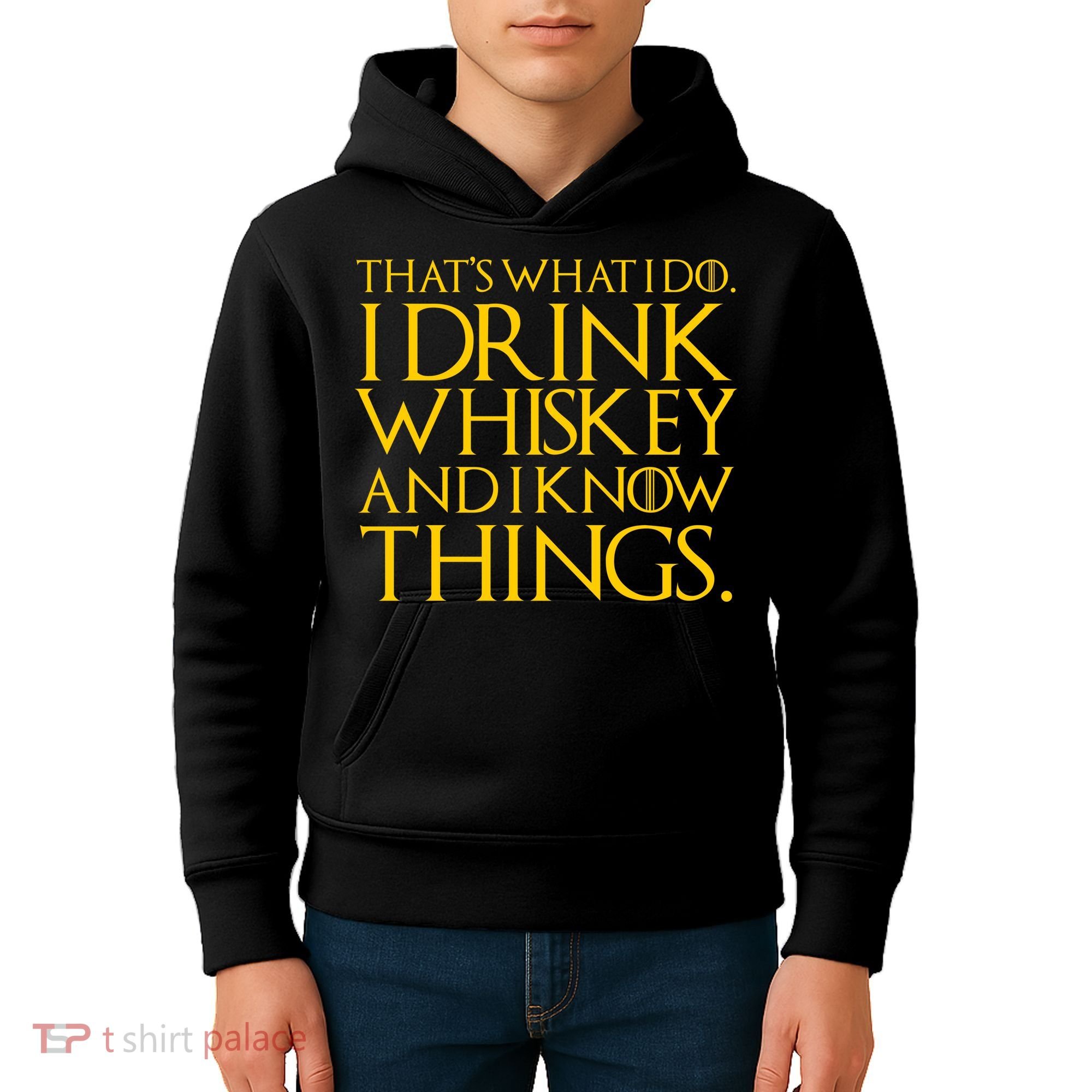 That's What I Do I Drink Whiskey And Know Things Kids Hoodie