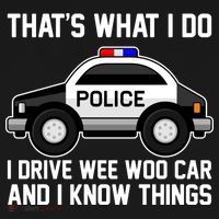 That's What I Do I Drive Wee Woo Car and I Know Things Doggie Tank thumb 4