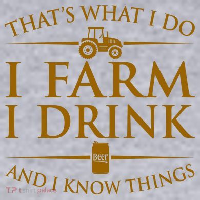 That's What I Do I Farm I Drink And I Know Things Women's Racerback Cropped Tank
