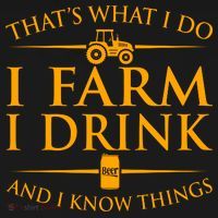 That's What I Do I Farm I Drink And I Know Things Ornament thumb 1