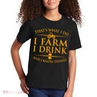 That's What I Do I Farm I Drink And I Know Things Kids T-Shirt thumb 2