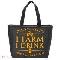 That's What I Do I Farm I Drink And I Know Things Tote Bag thumb 0