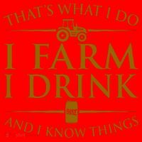 That's What I Do I Farm I Drink And I Know Things Santa Hat thumb 1