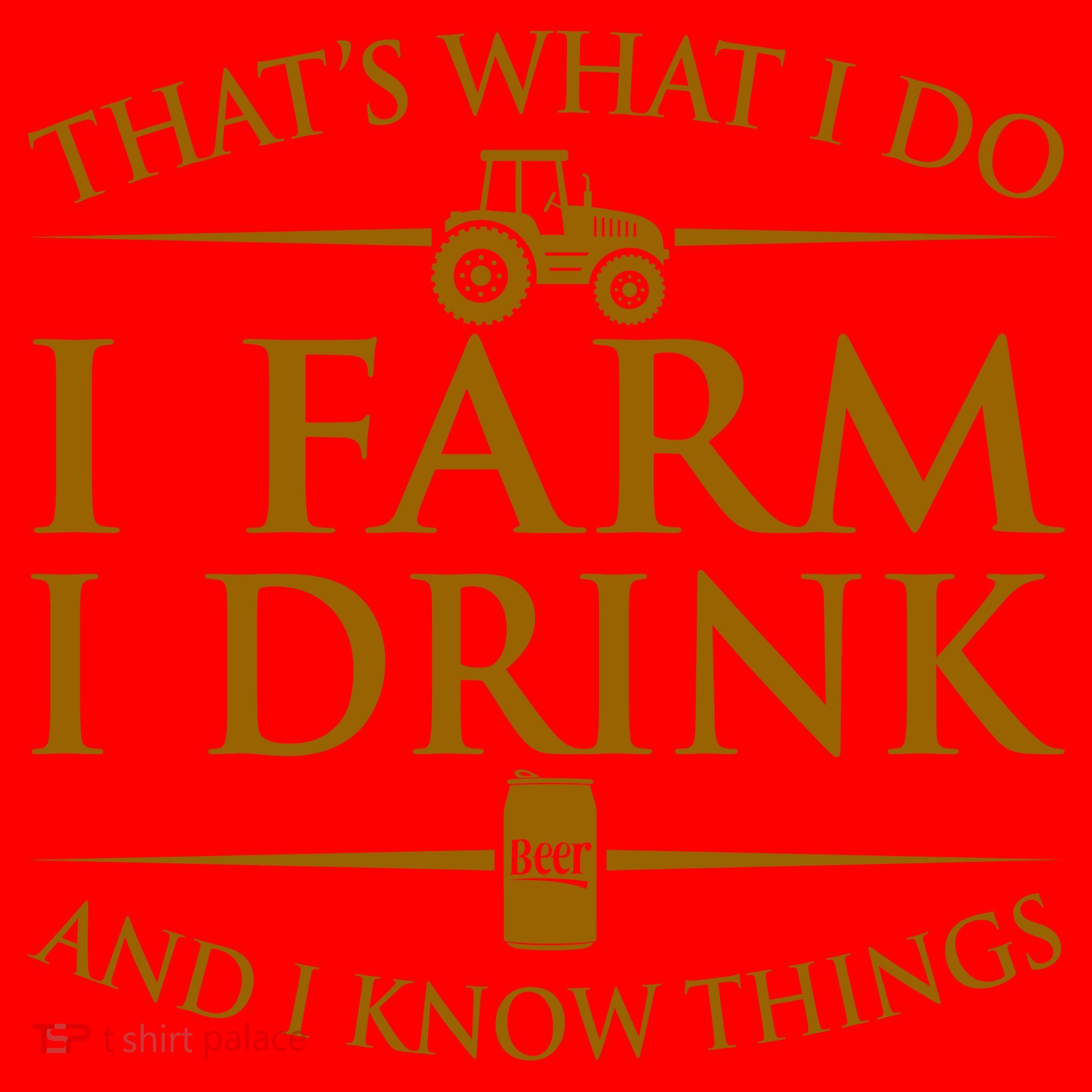 That's What I Do I Farm I Drink And I Know Things Santa Hat