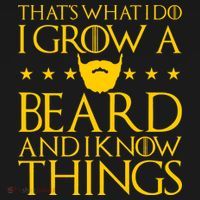 Thats What I Do I Grow A Beard and I Know Things Doggie Tank thumb 4