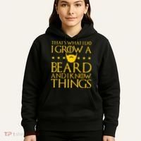 Thats What I Do I Grow A Beard and I Know Things Hoodie thumb 5