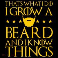 Thats What I Do I Grow A Beard and I Know Things Long Sleeve Shirt thumb 2