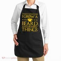 Thats What I Do I Grow A Beard and I Know Things Apron thumb 2