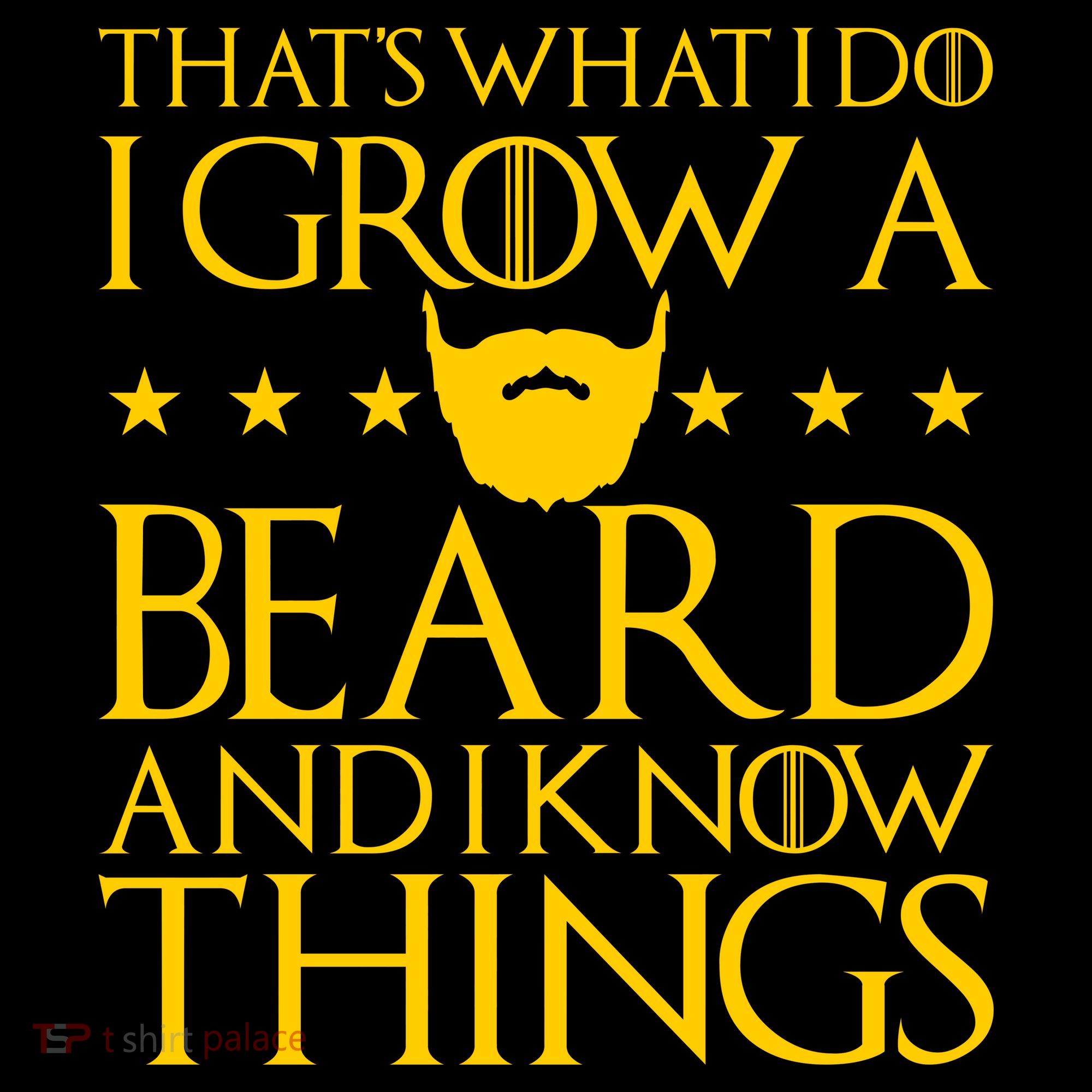 Thats What I Do I Grow A Beard and I Know Things Mousepad
