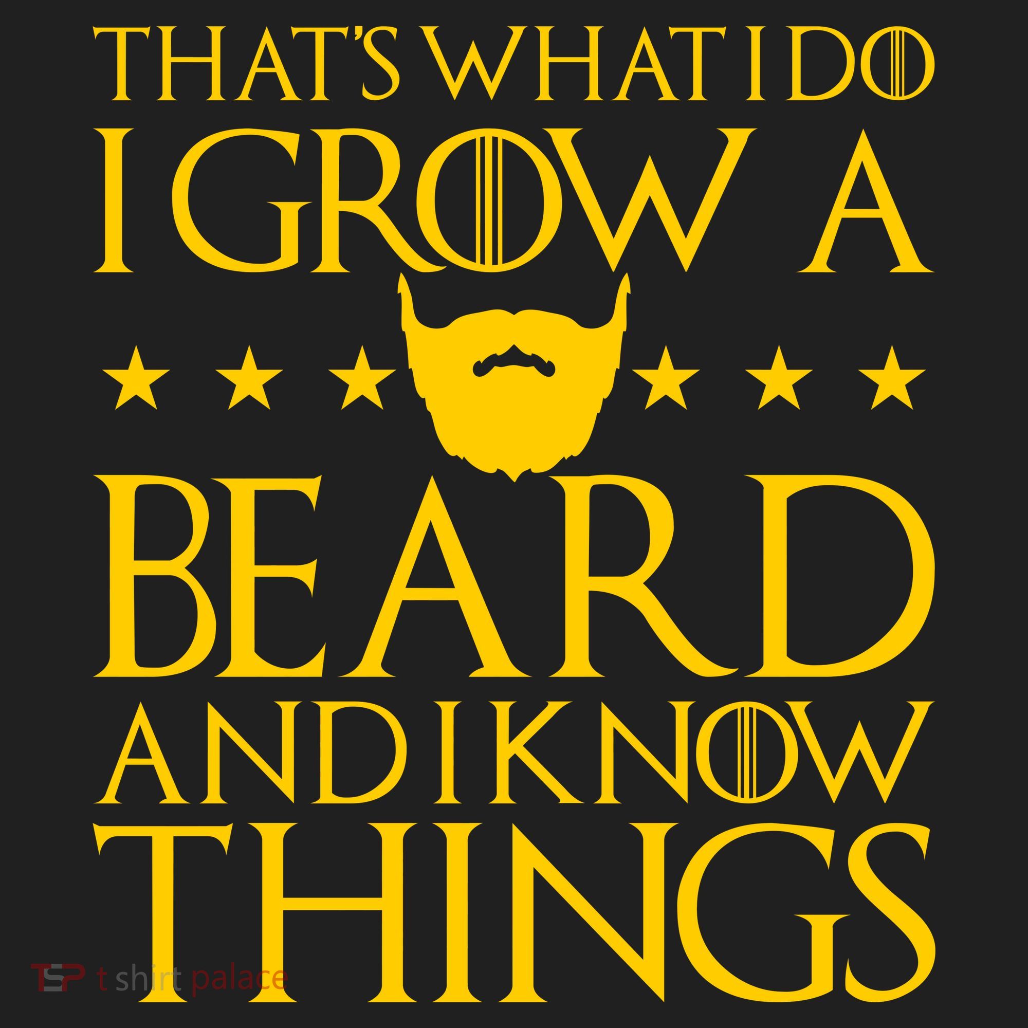 Thats What I Do I Grow A Beard and I Know Things Golf Towel