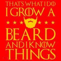 Thats What I Do I Grow A Beard and I Know Things Santa Hat thumb 1