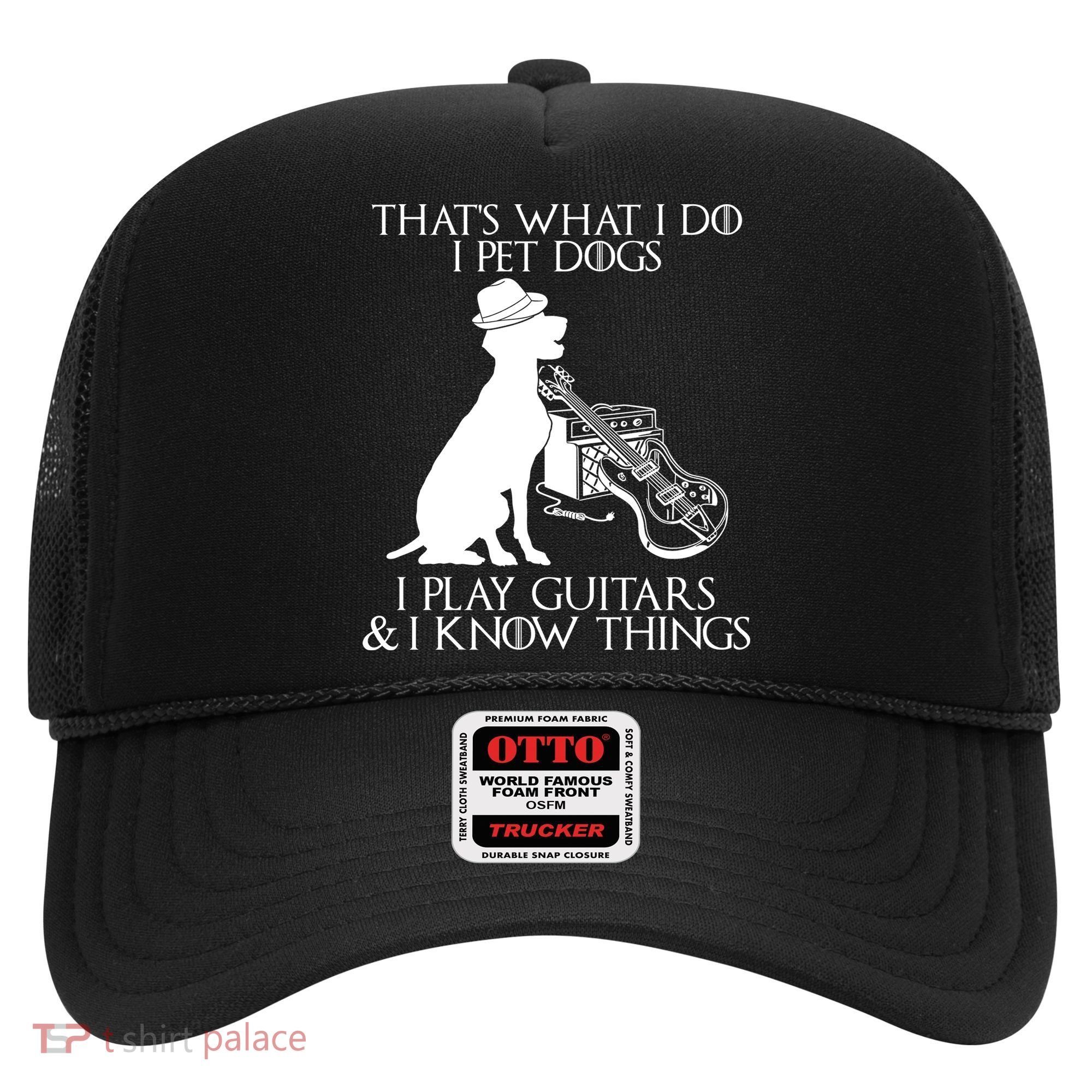 That's What I Do I Pet Dogs I Play Guitars And I Know Things Hat