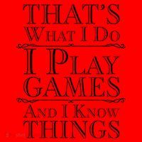 That's What I Do I Play Games And I Know Things Santa Hat thumb 1