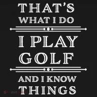 That's What I Do I Play Gold And I Know Things Backpack thumb 2