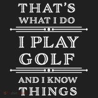 That's What I Do I Play Gold And I Know Things Beanie thumb 2