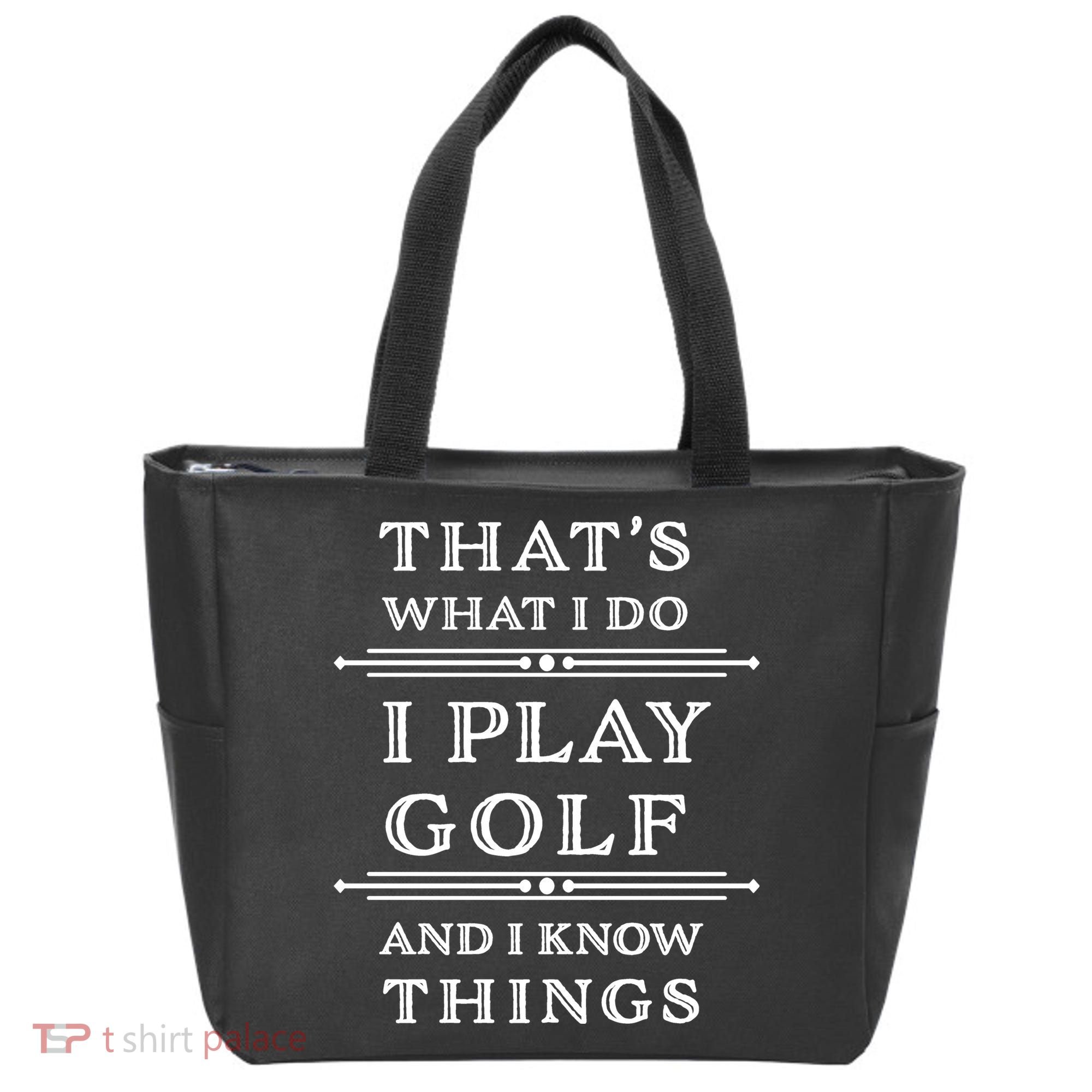 That's What I Do I Play Gold And I Know Things Tote Bag